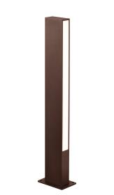 M9159  Lotus 60cm Bollard 10W LED 3000K IP65 Rust Brown